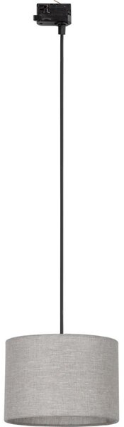 Luster na lanku 3-fáz. lišto. systému TRACER 1xE27/15W/230V pr. 30 cm čierna/šedá