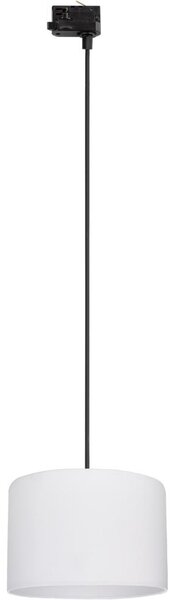 Luster na lanku 3-fáz. lišto. systému TRACER 1xE27/15W/230V pr. 30 cm čierna/biela