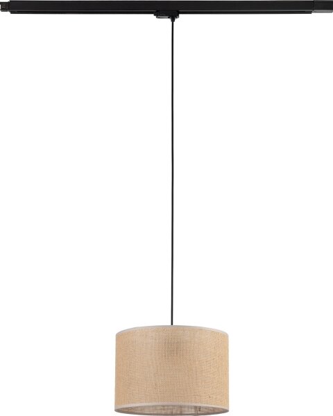 Luster na lanku 3-fáz. lišto. systému TRACER 1xE27/15W/230V pr. 30 cm čierna/hnedá