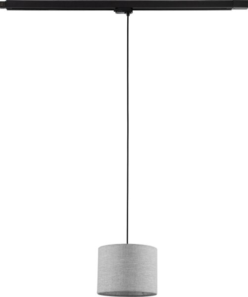 Luster na lanku 3-fáz. lišto. systému TRACER 1xE27/15W/230V pr. 20 cm čierna/šedá