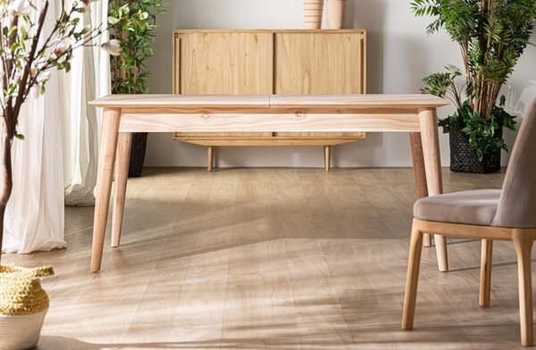 MUZZA Rozkladací stôl Nyr 160 x 80 cm prírodný