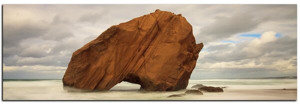 Obraz na plátne - Skala na pobreží - panoráma 5117A (105x35 cm)