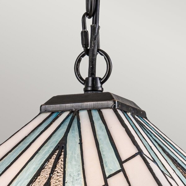 Elstead TF-ALDERLEY-P - Luster na reťazi Tiffany ALDERLEY 1xE27/60W/230V