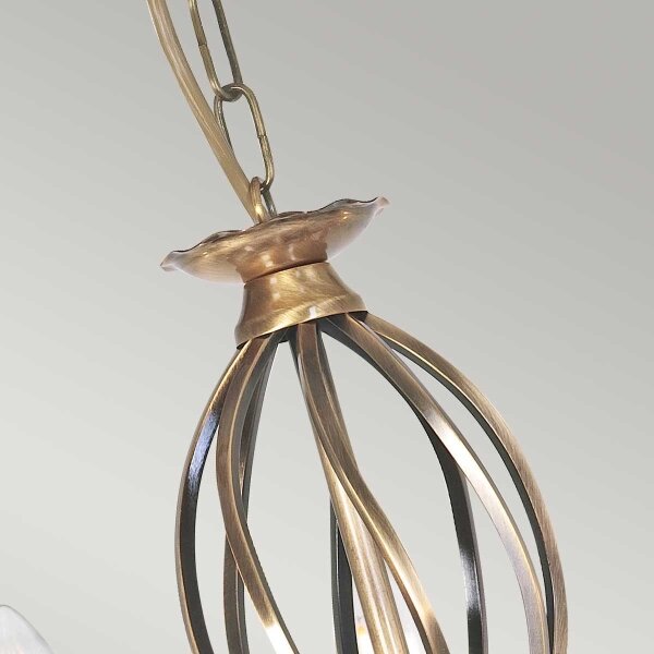 Elstead ART5-AGD-BRASS - Luster na reťazi ARTISAN 5xE14/60W/230V