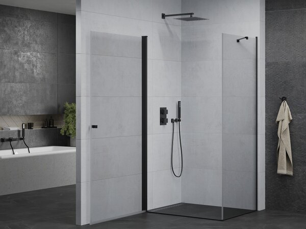 Mexen Pretoria sprchovací kút 80x70 cm, priehľadná, čierna, 852-080-070-70-00