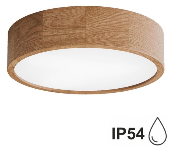 Kúpeľňové stropné svietidlo CLEO 3xE27/24W/230V IP54 pr. 37,5 cm dub