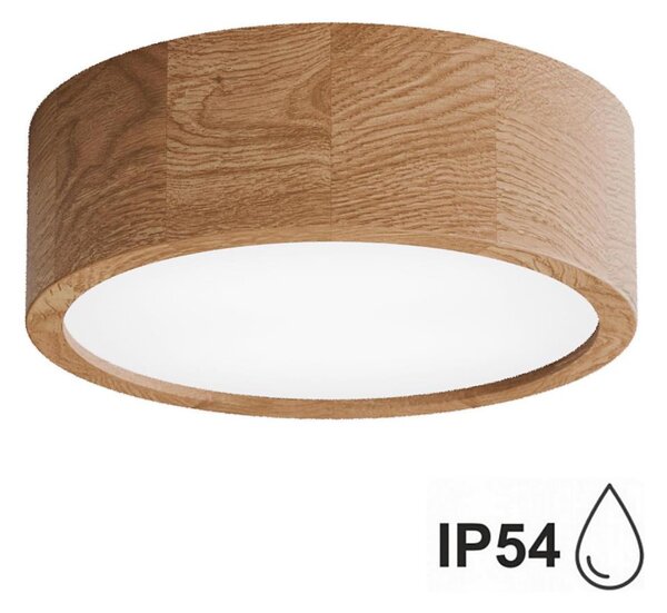 Kúpeľňové stropné svietidlo CLEO 2xE27/24W/230V IP54 pr. 27,5 cm dub