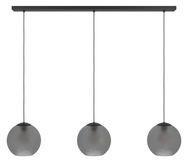 Eglo 390214 - Luster na lanku ARANGONA 3xE27/40W/230V dymová