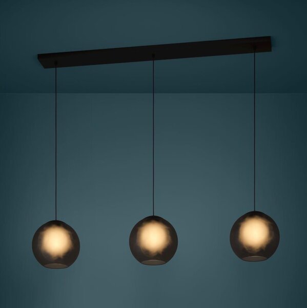 Eglo 390214 - Luster na lanku ARANGONA 3xE27/40W/230V dymová