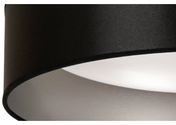 Duolla - LED Stropné svietidlo ROLLER LED/24W/230V pr. 45 cm čierna/strieborná