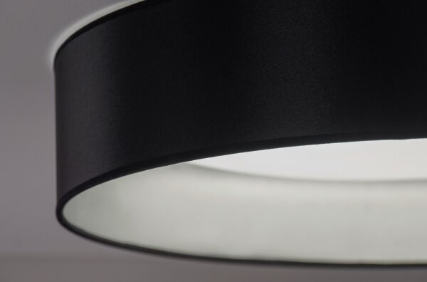 Duolla - LED Stropné svietidlo ROLLER LED/24W/230V pr. 45 cm čierna/strieborná