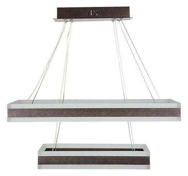 LED Stmievateľný luster na lanku LED/113W/230V 3000K hnedá