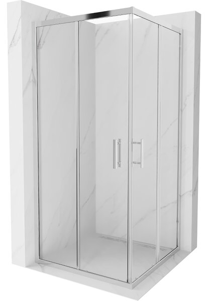 Mexen Rio štvorcový sprchový kút 90 x 90 cm, transparentný, chróm - 860-090-090-01-00