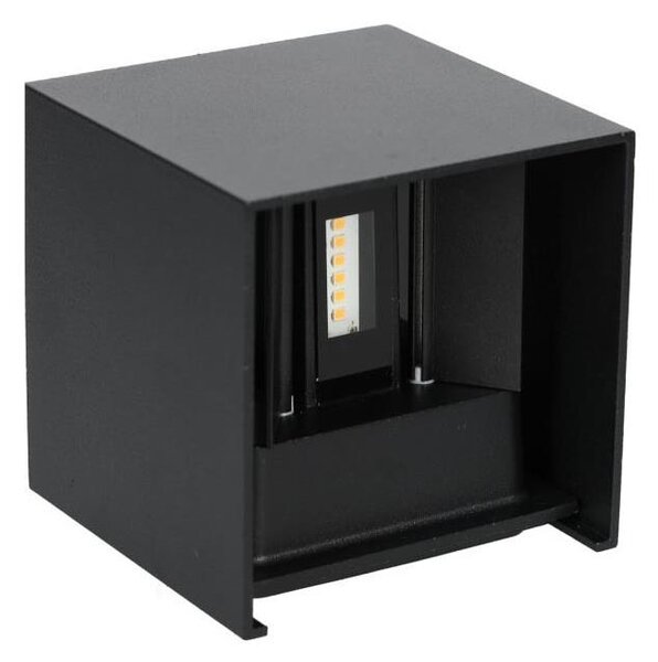 LED Vonkajšie nástenné svietidlo QUERK 2xLED/3W/230V 3000K IP54 čierna