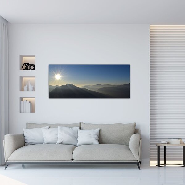 Obraz - Nad vrchol hôr (120x50 cm)