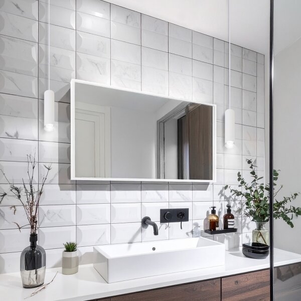 Brilagi - Kúpeľňový luster na lanku SELE AQUA 1xGU10/30W/230V IP44 biela