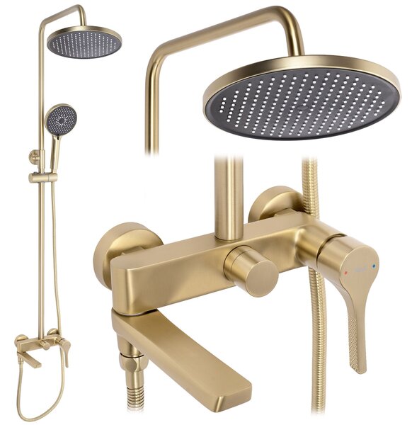 Rea Maxim, sprchový set premium, zlatá matná, REA-P7065