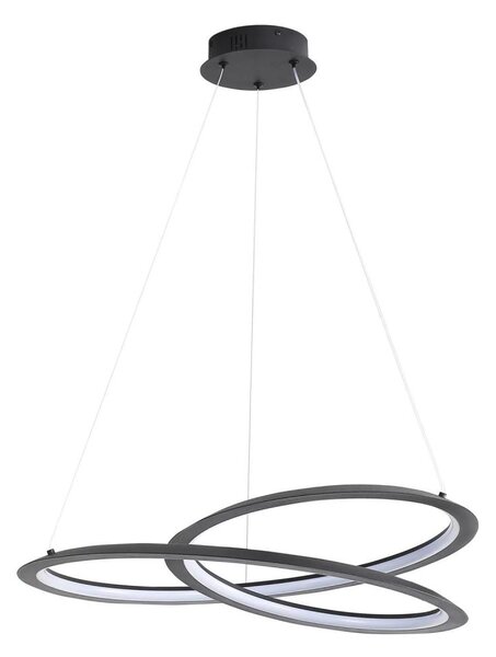 LED Luster na lanku TANGO LED/44W/230V 4000K pr. 60 cm čierna