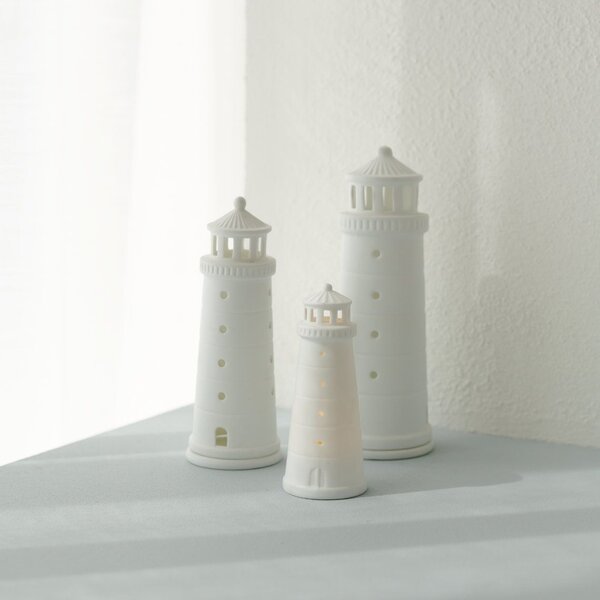 Porcelánový LED lampáš 11,5 cm