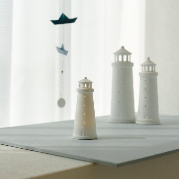 Porcelánový LED lampáš 11,5 cm