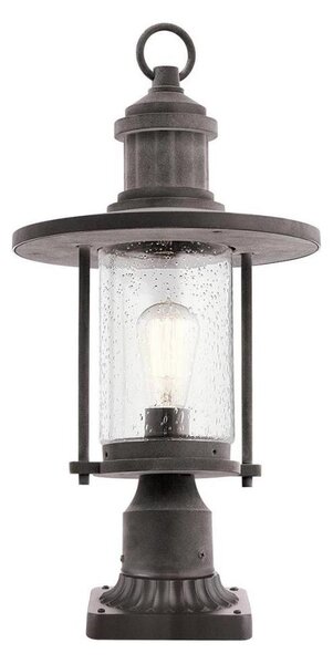 Kichler KL-RIVERWOOD3-M - Vonkajšia lampa RIVERWOOD 1xE27/60W/230V IP44 čierna