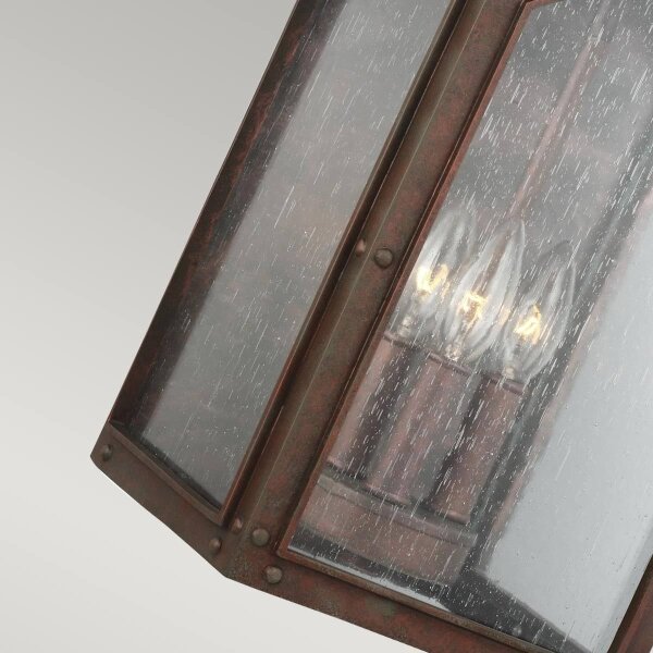 Feiss FE-RANDHURST-L-CO-Vonkajšie nástenné svietidlo RANDHURST 3xE14/40W/230V IP44