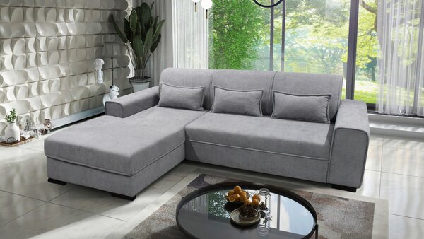ROHOVÁ SEDAČKA, textil, sivá MID.YOU - Sedačky, Online Only