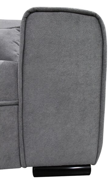 ROHOVÁ SEDAČKA, textil, sivá MID.YOU - Sedačky, Online Only