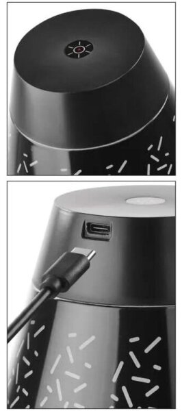 LED Stmievateľná nabíjacia vonkajšia stolná lampa LED/4,2W/5V 2200mAh IP44