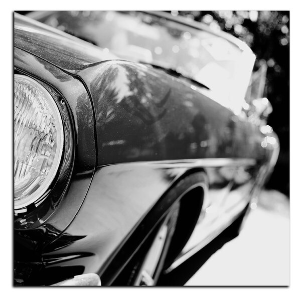 Obraz na plátne - Retro auto fragment - štvorec 3122QA (50x50 cm)