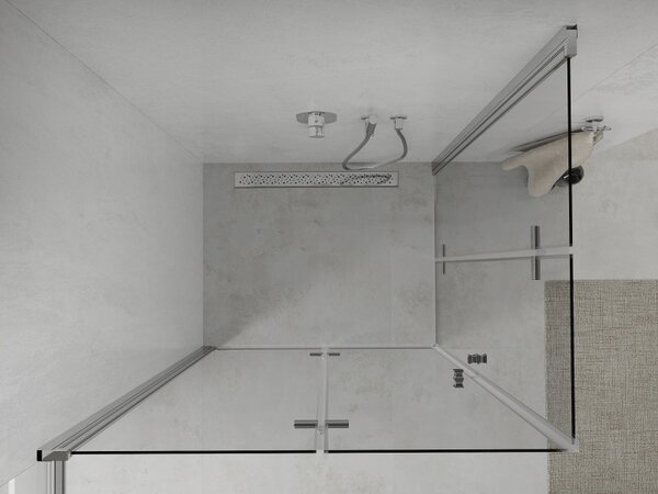 Mexen Lima DUO sprchovací kút 90x70 cm, priehľadný, chróm, 856-090-070-02-00