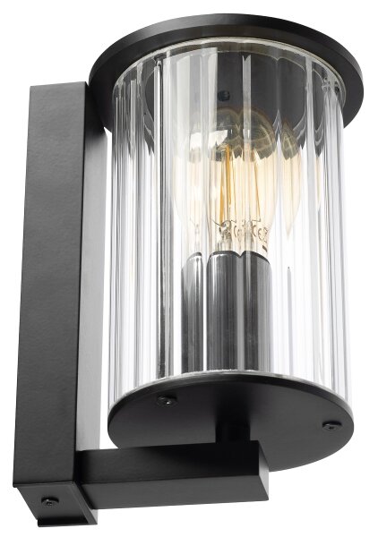 Argon 8748 - Vonkajšie nástenné svietidlo NORFOLK 1xE27/15W/230V IP44 čierna