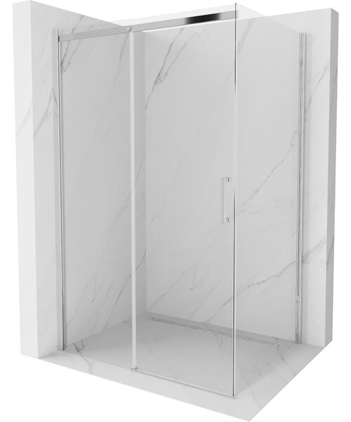 Mexen Omega posuvná sprchová kabína 100 x 70 cm, transparentná, chróm - 825-100-070-01-00