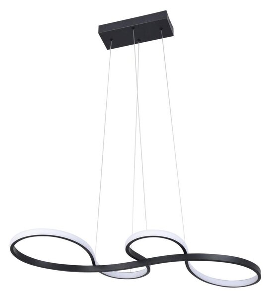 LED Luster na lanku SALSA LED/38W/230V 4000K čierna