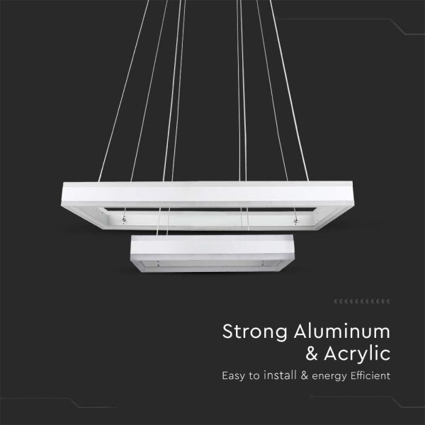 LED Stmievateľný luster na lanku LED/113W/230V 3000K biela