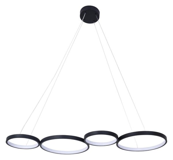 LED Luster na lanku FLAMENCO LED/42W/230V 4000K čierna