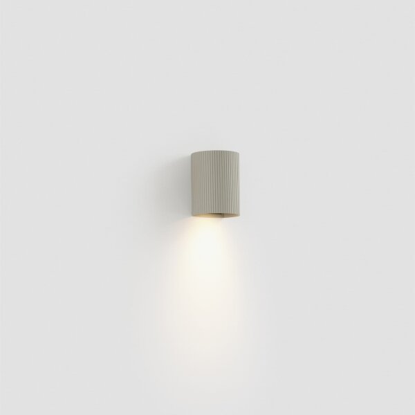 FARO 40528 - Nástenné svietidlo SOLE 1xGU10/8W/230V šedá vrúbkovaná zaokrúhlený