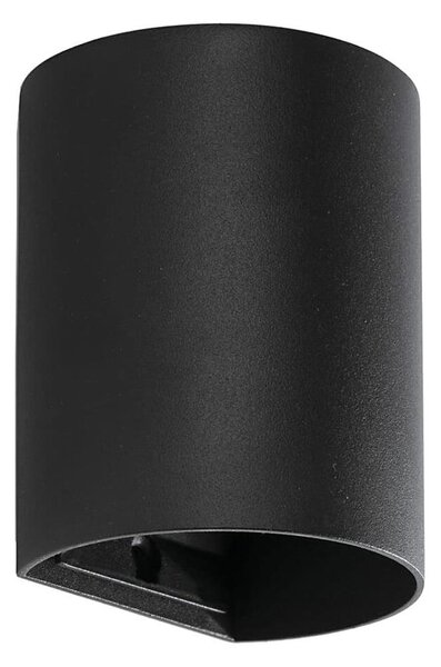 FARO 40523 - Nástenné svietidlo SOLE 1xGU10/8W/230V čierna zaokrúhlený