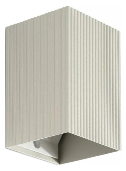 FARO 40536 - Nástenné svietidlo SOLE 1xGU10/8W/230V šedá vrúbkovaná hranatý