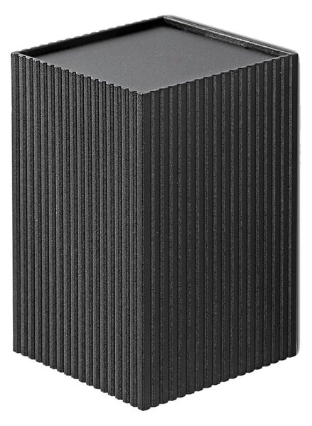 FARO 40535 - Nástenné svietidlo SOLE 1xGU10/8W/230V čierna vrúbkovaná hranatý