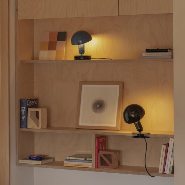 FARO 56100 - Stolová lampa s klipom 2v1 BELA 1xE27/15W/230V čierna