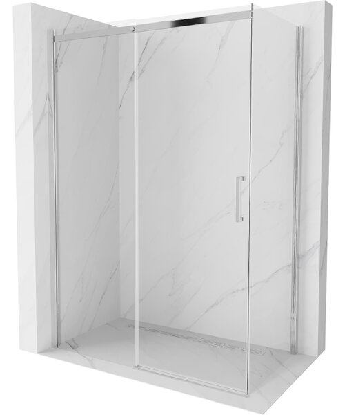 Mexen Omega posuvná sprchová kabína 160 x 90 cm, transparentná, chróm - 825-160-090-01-00
