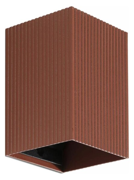 FARO 40537 - Nástenné svietidlo SOLE 1xGU10/8W/230V tehlová vrúbkovaná hranatý