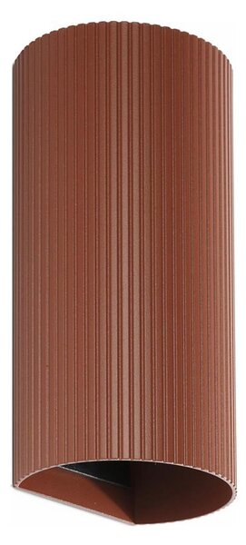 FARO 40545 - Nástenné svietidlo SOLE 2xGU10/8W/230V tehlová vrúbkovaná guľatý