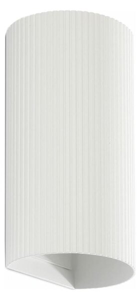 FARO 40542 - Nástenné svietidlo SOLE 2xGU10/8W/230V biela vrúbkovaná zaokrúhlený