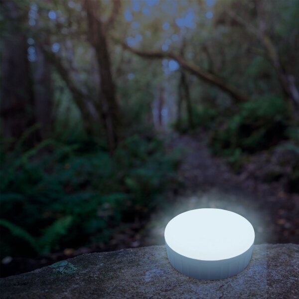 LED Solárna lampa s funkciou powerbanky LED/2W/2V 6500K IPX4 2400 mAh čierna
