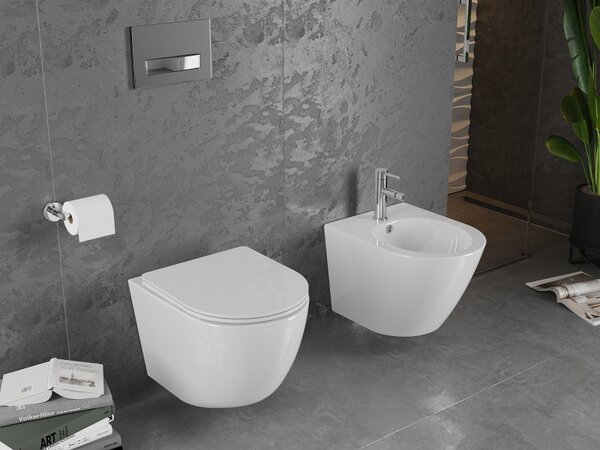 Mexen LENA, závesný bidet, 48 x 38 cm, biela, 35224800