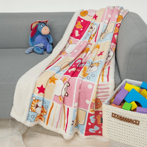 KONDELA Detská deka, farebný patchwork, 100x150, CIMA