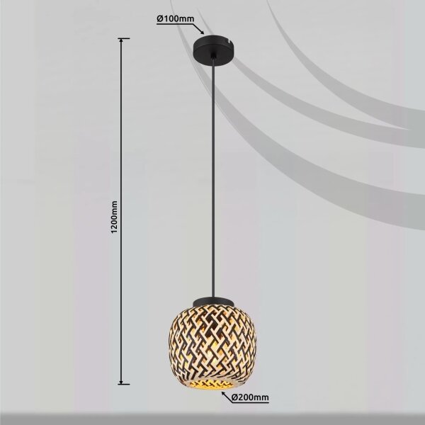 Globo 15766H - Luster na lanku COLLY 1xE27/15W/230V pr. 20 cm
