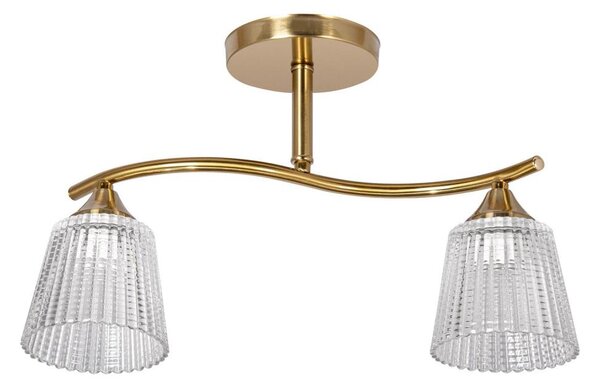 Luster na tyči 2xE14/60W/230V zlatá
